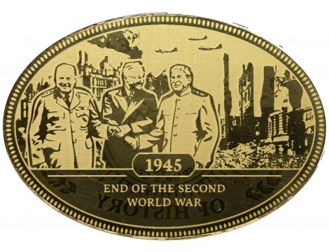 3808. Niger, 100 franków 2025, Koniec II wojny światowej, 1/200 uncji
