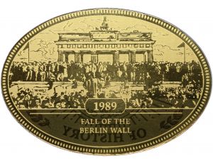 3809. Niger, 100 franków 2025, Upadek muru berlińskiego, 1/200 uncji