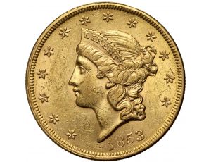 3817. USA, 20 dolarów 1853, Filadelfia, Liberty