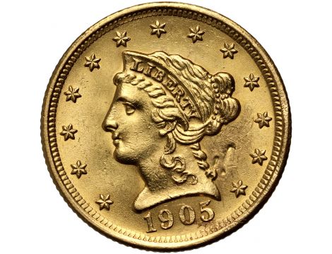 3819. USA, 2,5 dolara 1905, Filadelfia, Liberty