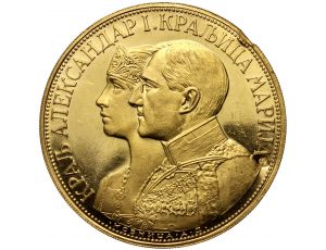 3821. Jugosławia, Aleksander I, 4 dukaty 1831, Ptaki