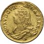 3824. Francja, Ludwik XV, Louis d'or aux lunettes 1736 K, Bordeaux - rzadki - 2
