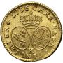 3824. Francja, Ludwik XV, Louis d'or aux lunettes 1736 K, Bordeaux - rzadki - 3