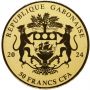 3828. Gabon, 50 franków 2024, Berło i jabłko, 1/200 uncji złota - 3