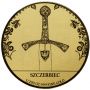 3829. Gabon, 50 franków 2024, Szczerbiec, 1/200 uncji złota - 2