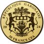 3829. Gabon, 50 franków 2024, Szczerbiec, 1/200 uncji złota - 3