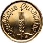 3839. Francja, 1 centym 2001, Ostatni centym - 3