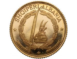 3865. Albania, 20 leke 1968, Skanderbeg, Paryż - ekstremalnie rzadkie