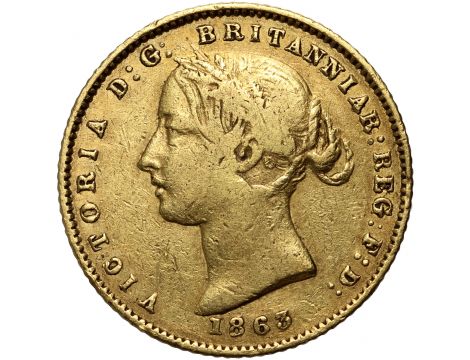 3866. Australia, Wiktoria, 1/2 suwerena 1863, Sydney - 2