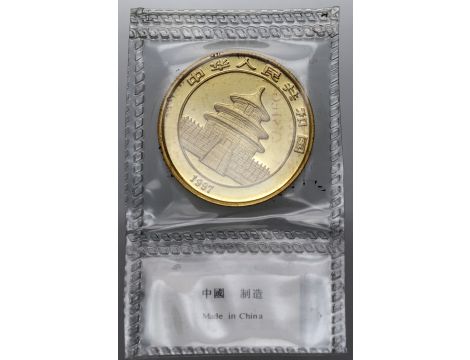 3871. Chiny, 100 juanów 1997, Panda, 1 uncja złota - 4