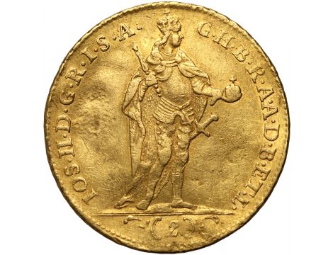 3878. Węgry, Józef II, 2 dukaty 1782 - rzadki typ monety