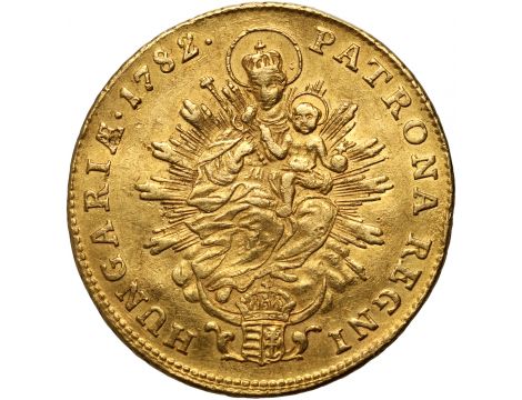 3878. Węgry, Józef II, 2 dukaty 1782 - rzadki typ monety - 2