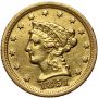 3887. USA, 2,5 dolara 1851 D, Dahlonega, Liberty - rzadki rocznik - 2