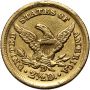 3887. USA, 2,5 dolara 1851 D, Dahlonega, Liberty - rzadki rocznik - 3