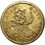 3891. Niemcy, Wirtembergia, Eberhard Ludwik, 1/2 karolina 1733, Stuttgart - rzadszy - 2