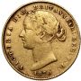 3892. Australia, Wiktoria, suweren 1870, Sydney - rzadszy typ - 2