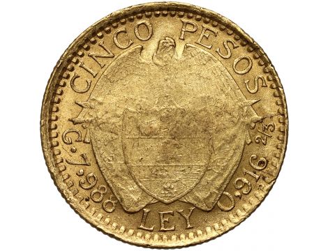 3893. Kolumbia, 5 pesos 1919 - 2