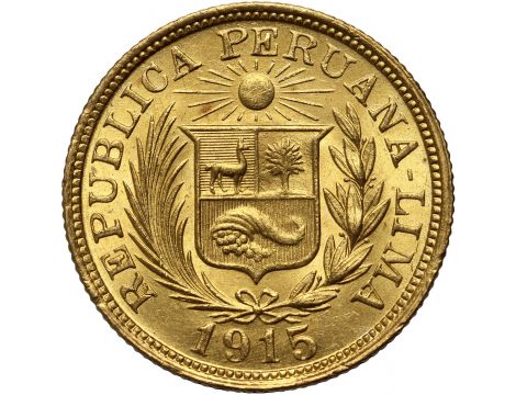 3897. Peru, 1 libra 1915 - 2