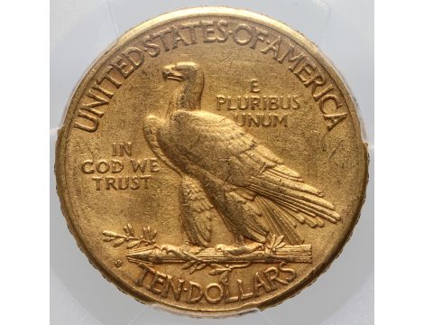 3903. USA, 10 dolarów 1912 S, San Francisco, Indianin, PCGS XF45 - 3