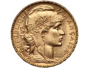 3911. Francja, 20 franków 1904, Marianna i Kogut