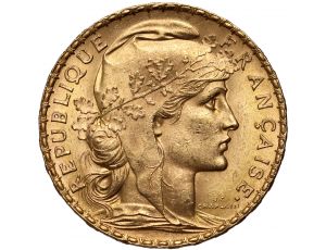 3913. Francja, 20 franków 1906, Marianna i Kogut