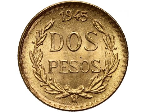 3916. Meksyk, 2 pesos 1945