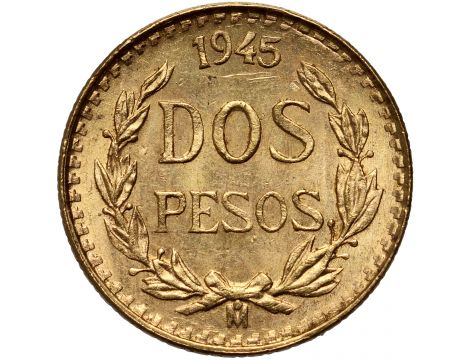 3918. Meksyk, 2 pesos 1945