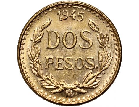 3919. Meksyk, 2 pesos 1945