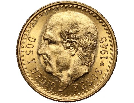 3924. Meksyk, 2,5 peso 1945