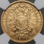 3928. Niemcy, Prusy, Wilhelm I, 20 marek 1871 A, Berlin, NGC AU55 - 4