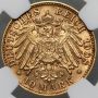 3934. Niemcy, Hamburg, 10 marek 1908 J, NGC AU58 - rzadki rocznik - 4