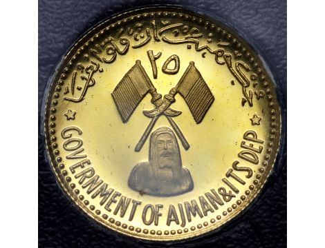 3943. Ajman, 25 riali 1971, Ratowanie Wenecji - oryginalne etui z plombą - 4