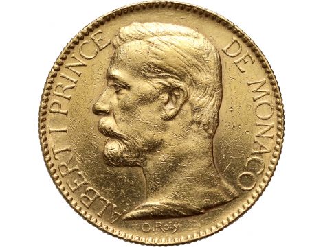 3944. Monako, Albert I, 100 franków 1891 A, Paryż