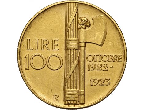 3946. Włochy, Wiktor Emanuel III, 100 lirów 1923 - 2