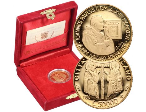 3950. Watykan, Jan Paweł II, 50000 lirów 1996