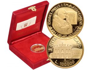 3951. Watykan, Jan Paweł II, 100000 lirów 1996
