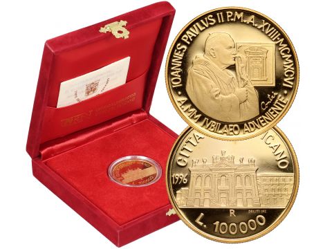 3951. Watykan, Jan Paweł II, 100000 lirów 1996