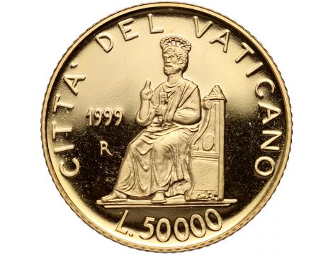 3956. Watykan, Jan Paweł II, 50000 lirów 1999 - 3