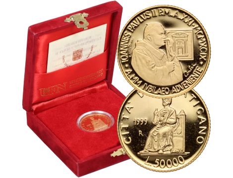 3956. Watykan, Jan Paweł II, 50000 lirów 1999