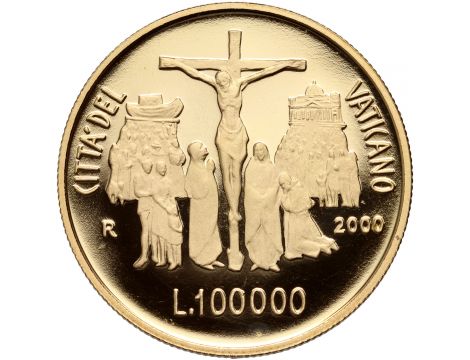3959. Watykan, Jan Paweł II, 100000 lirów 2000 - 3