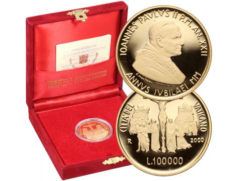 3959. Watykan, Jan Paweł II, 100000 lirów 2000