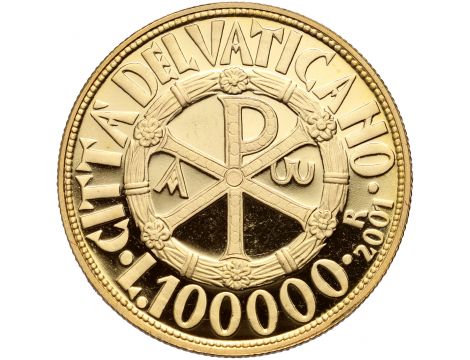 3961. Watykan, Jan Paweł II, 100000 lirów 2001 - 3