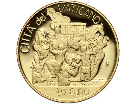 3962. Watykan, Jan Paweł II, 20 euro 2002, Arka Noego - 3