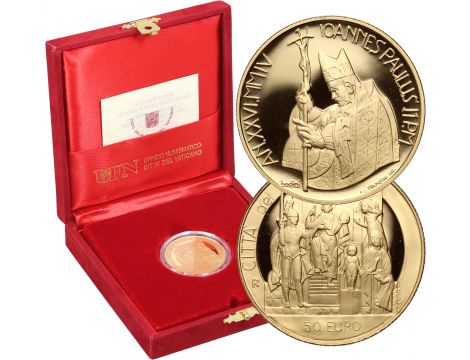 3967. Watykan, Jan Paweł II, 50 euro 2004, Sąd Salomona