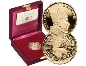 3974. Watykan, Benedykt XVI, 20 euro 2008, Tors Belwederski