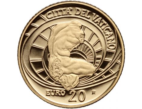 3974. Watykan, Benedykt XVI, 20 euro 2008, Tors Belwederski - 3