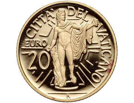 3978. Watykan, Benedykt XVI, 20 euro 2010, Apollo Belwederski - 3