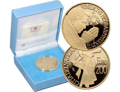 3990. Watykan, Benedykt XVI, 200 euro 2012, Wiara
