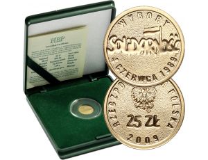 3991. Polska, 25 złotych 2009, Wybory 4 czerwca 1989 Solidarność