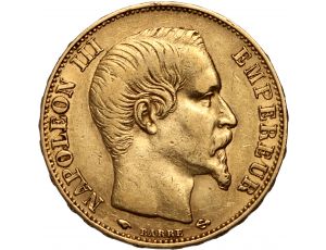 3998. Francja, Napoleon III, 20 franków 1855 A, Paryż